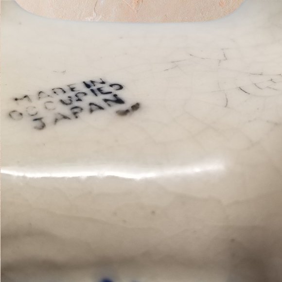 Lucky Elephant Small Planter Hand Painted Ceramic Made in Occupied Japan1945 - Picture 9 of 15